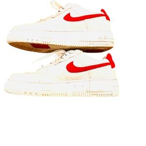 Nike Air Force red swoosh 8.5
Purchased from Asos Beverly Hills